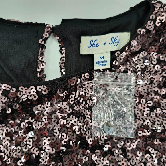 She + Sky Sequin Mini Dress - NWT - Picture 10 of 16